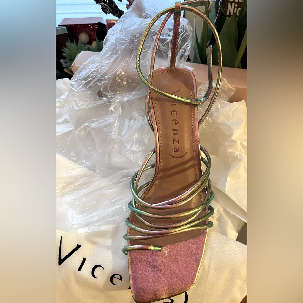 NWT gorgeous Vicenza shoes! Only took out of box for photos. Pink & green.